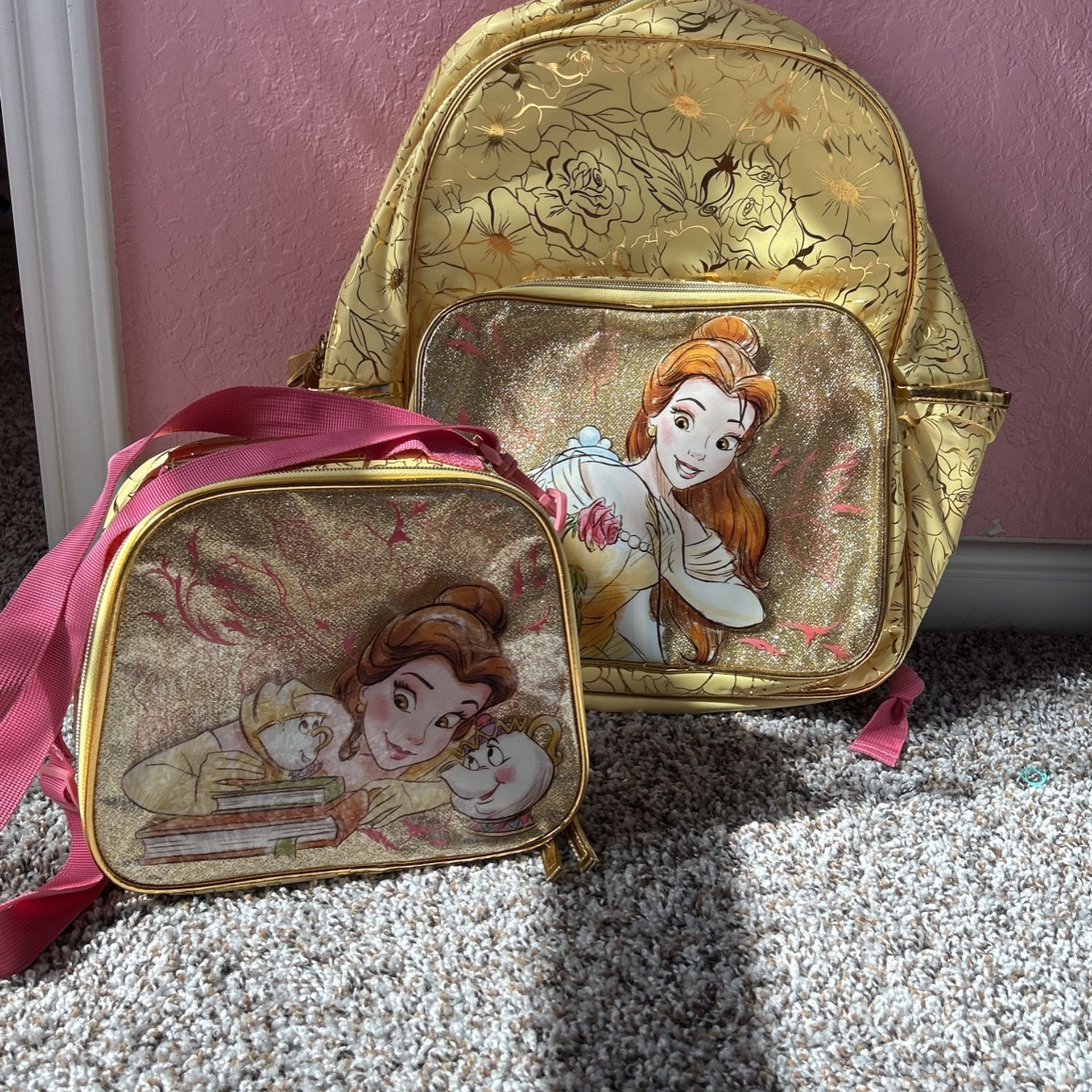 Disney Belle Backpack And Lunch Tote