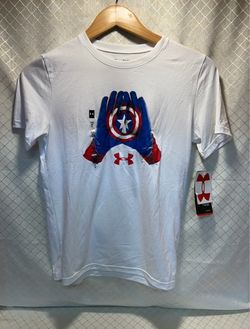 Under Armour Youth  Marvel HeatGear Loose  Graphic T-Shirt White large