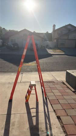 Werner/Louisville fiberglass step ladders