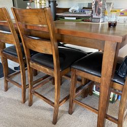 Height Dining Table Set Of 4 Chairs 