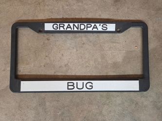VW Bug License Frame