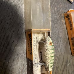 Vintage Christmas Bomber Fishing Lure 