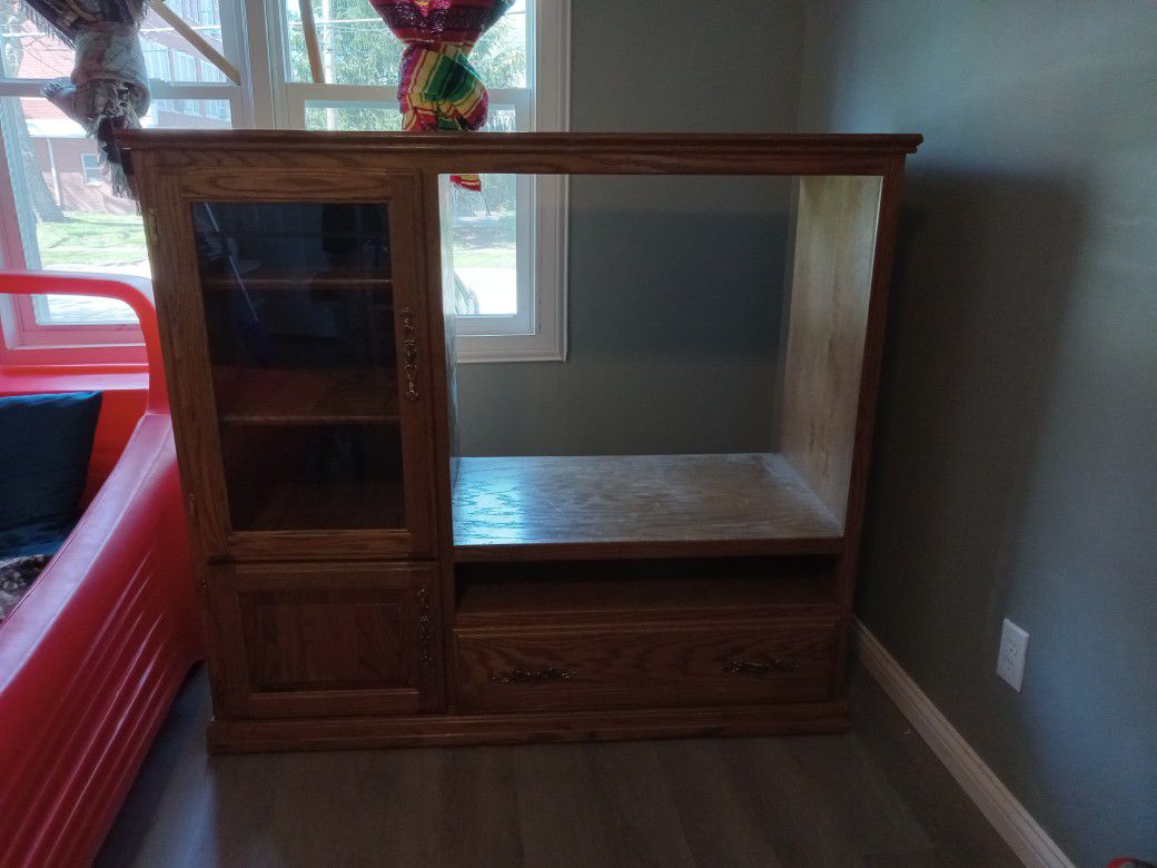 Real Wood Entertainment Center
