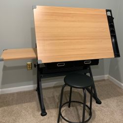 Height Adjustable Art Desk
