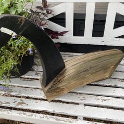 wood garden decor goose