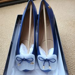 Ralph Lauren Jayna Nappa Leather Flat Sz 7.5