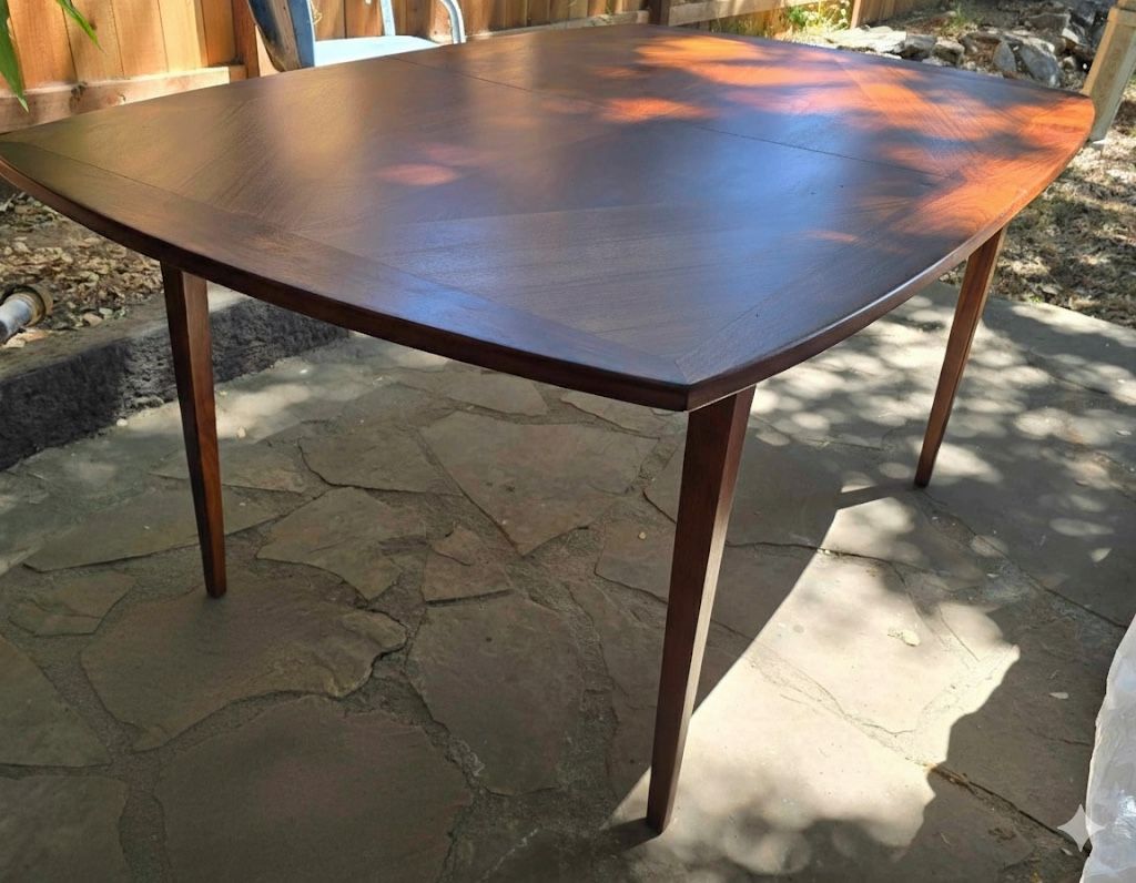 Vintage MCM Walnut Dining Table Glenn of California