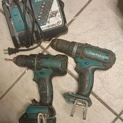 2    18V Makita Drills 