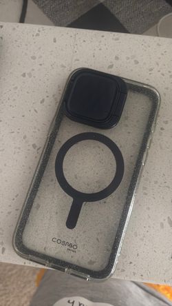 Dark blue shimmery iPhone case with camera protection!!!