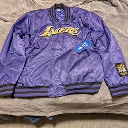 New Lakers Jacket All Stitch No Silkscreen 