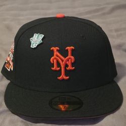 New Era New York Mets Fitted Hat Size 7 1/4 