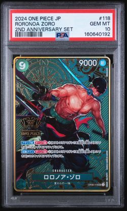 2024 ONE PIECE JP RORONOA ZORO 2ND ANNIVERSARY SET