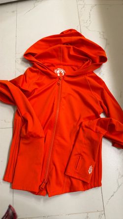 Orange Full-Zip  Hoodie Jacket