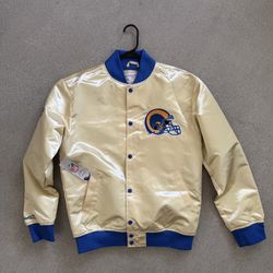 Mitchell & Ness Throwbacks Los Angeles Rams Sateen Bomber Jacket