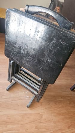 Wood tv trays
