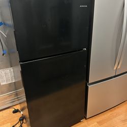 Amana 18.2 Cu. Ft. Top Freezer Refrigerator - Black Finish - Same Day Delivery 