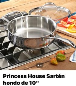 Sartén hondo con tapa/Deep skillet w lid 10”