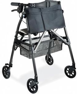 Stander Wonder Rollator Plus, Lightweight Folding Mobility Rolling-Walker