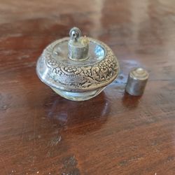 Sterling Silver And Glass Vintage Lighter