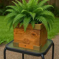 Hand Crafted Rustic Planter Box 