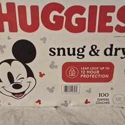 Huggies Snug & Dry Diapers,  Size 2, 100 Count