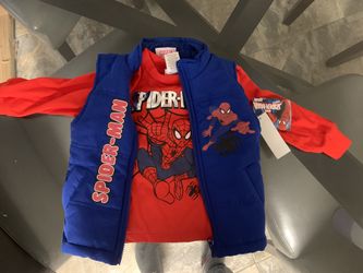 Brand new Marvels Spider-Man’s 2 piece best and long sleeve shirt size 2t. Never worn with tags