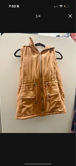 Size large fur lined vest
