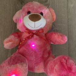 BEAR WITH LIGHT INSIDE AND BRINGS MUSIC, AVAILABLE IN 3 COLORS