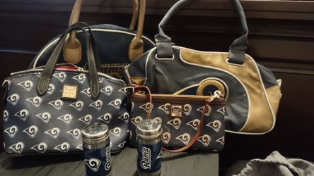 Rams NFL purses and salt and pepper shaker set