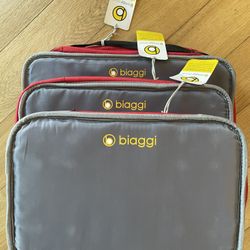 Biaggi Zipsak Set Of 3 Foldable Spinner Suitcases