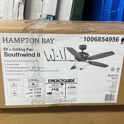 Southwind |I 52 in. Indoor LED Bronze Ceiling Fan with Light Kit, Reversible Blades and Remote Control