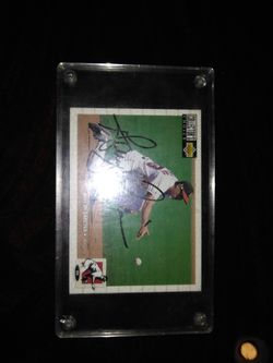 Angels Gary DiSarsina Autographed Baseball Card