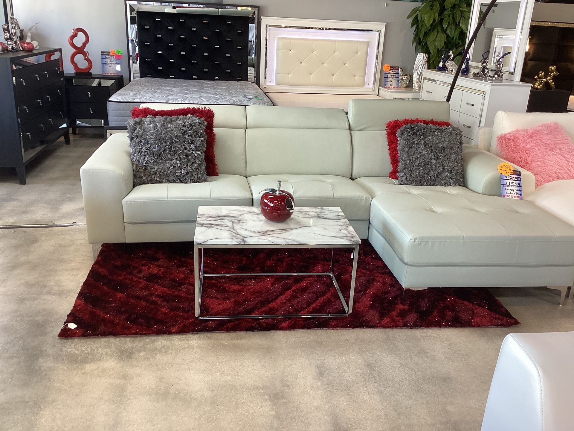 Beautiful Furniture Sofa Sectional L Non Power On Sale Now For $799 Only Color Gray Is Available 
