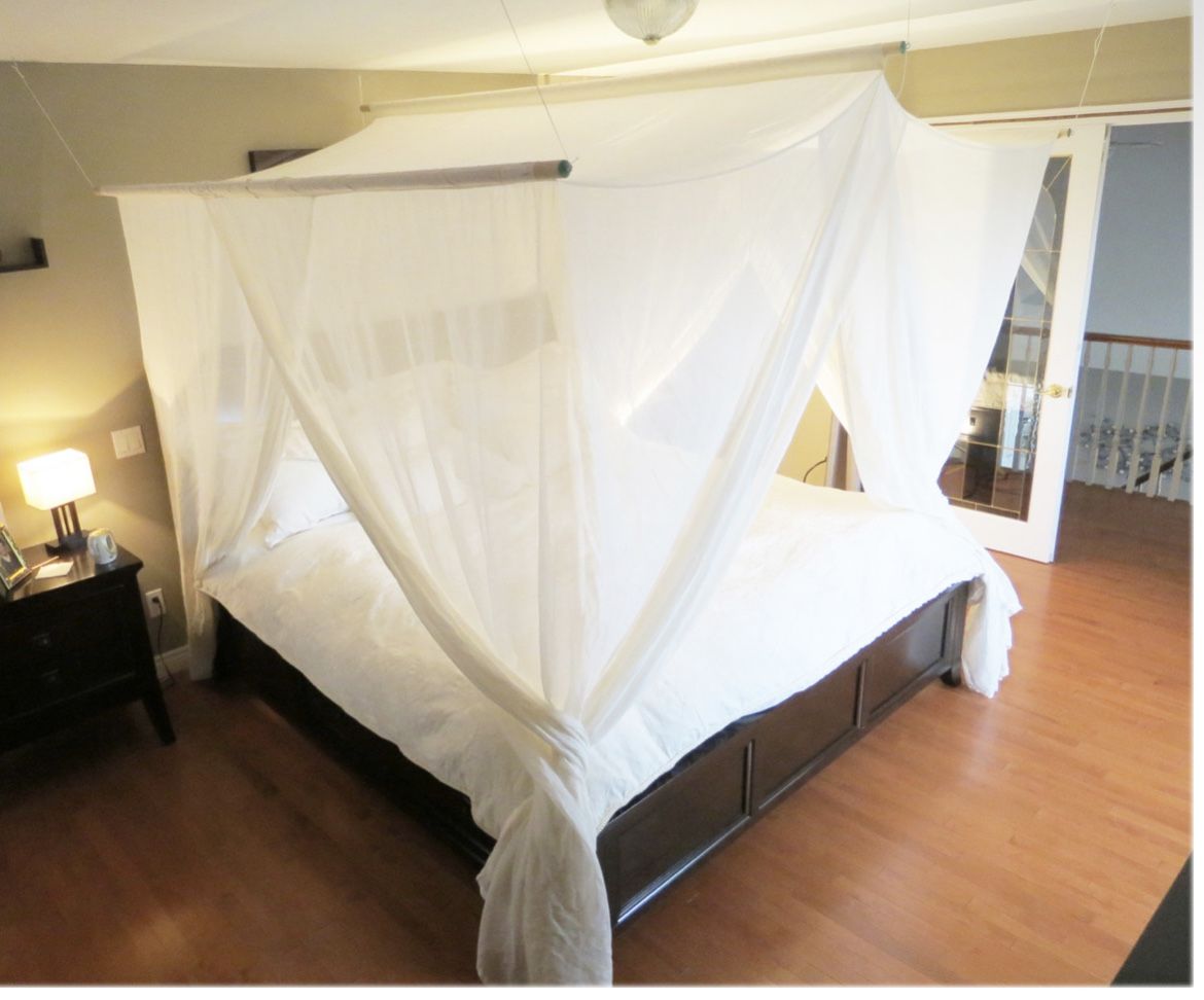 EMF blocking Swiss Shield Bed Canopy Naturell - Queen