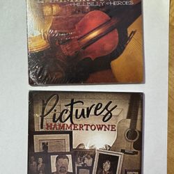 2 HAMMERTOWNE CD PICTURES & HILLBILLY HEROES ** NEW SEALED **