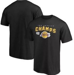 NEW Men's Black Los Angeles Lakers 2020 NBA Finals Champions T-Shirt - S, M, L, XL