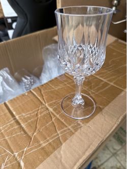 Plastic Crystal Like Goblets 220 piece set