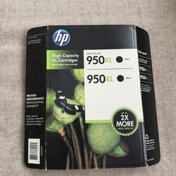 NEW HP 950 XL Twin 2-Pack Black Ink Print cartridges
