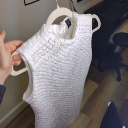 White Shiny Christmas Dress