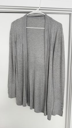 Black Market White House light grey cardigan (med)
