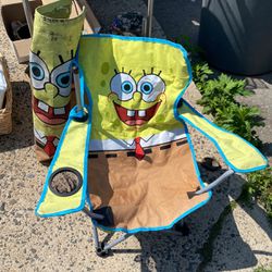 Spongebob Chair With Bag Holder