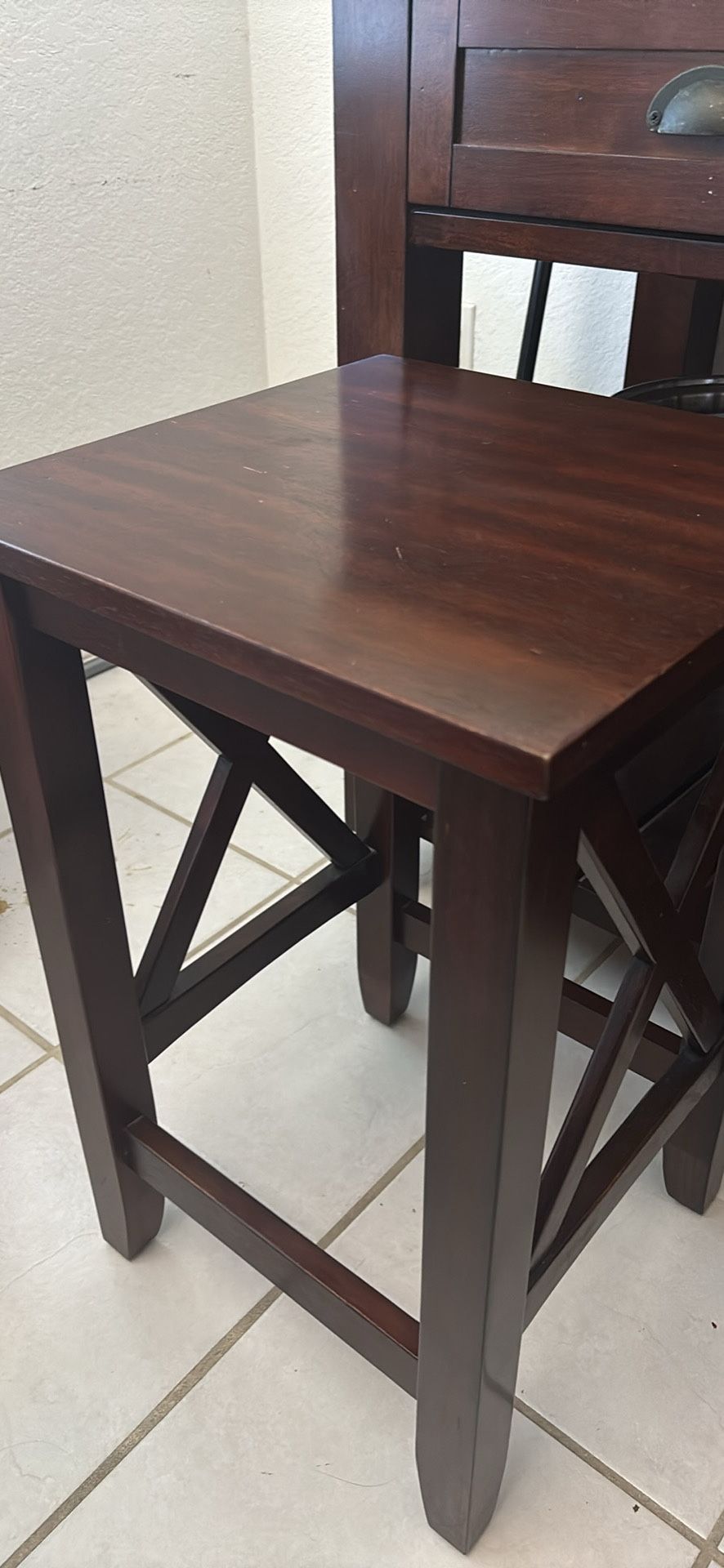 Rolling Kitchen Island Wooden