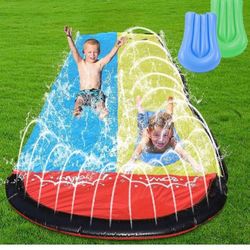 15.9 FT Lawn Water Slides for Kids Backyard Kids Sprinkler for Kids Outdoor Play