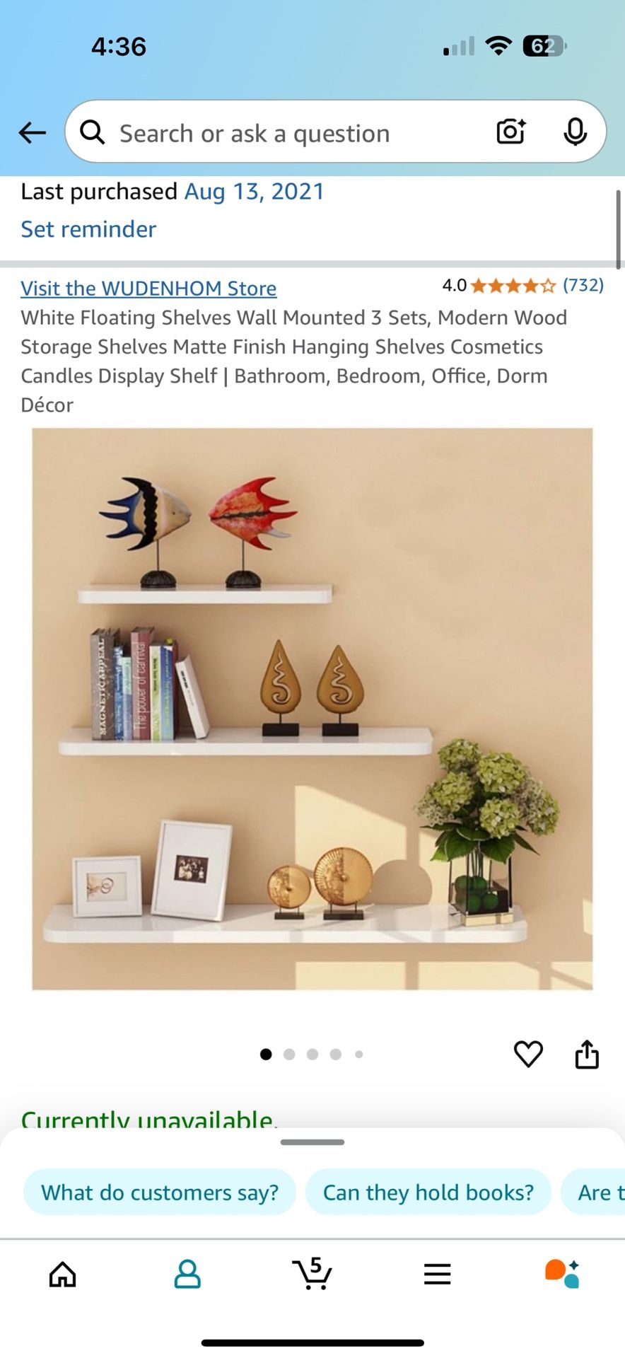White Floating Shelves 