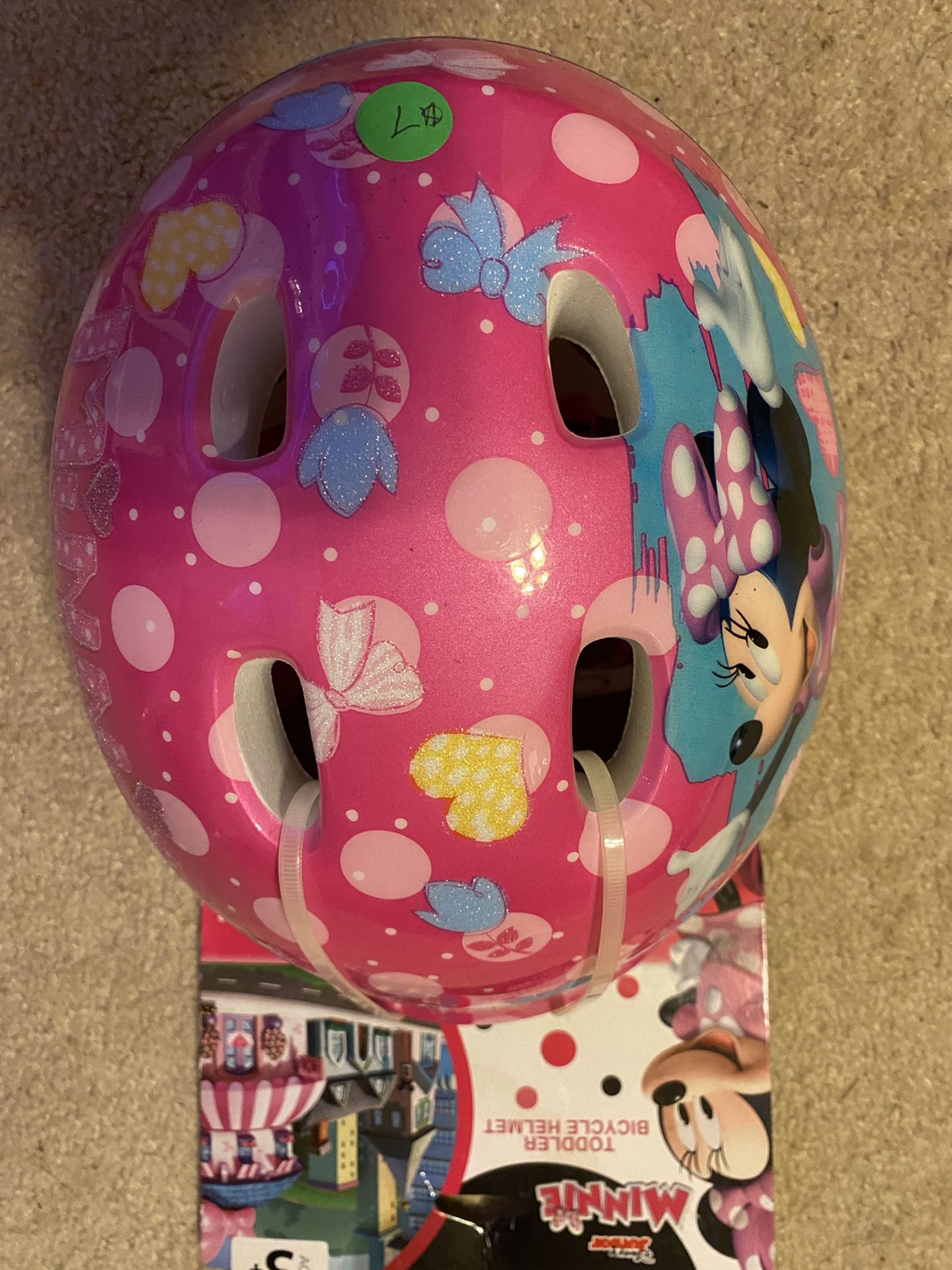 Disney Junior Minnie Toddler Bicycle Helmet Ages 3 And Up 