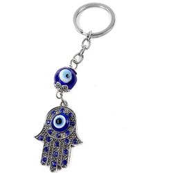 Hamsa Evil Eye Keychain 