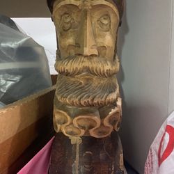 Carved Wood Statue