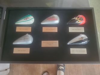 HARLEY DAVIDSON 1964 to 2004 GAS TANK SHADOW BOX COLLECTION