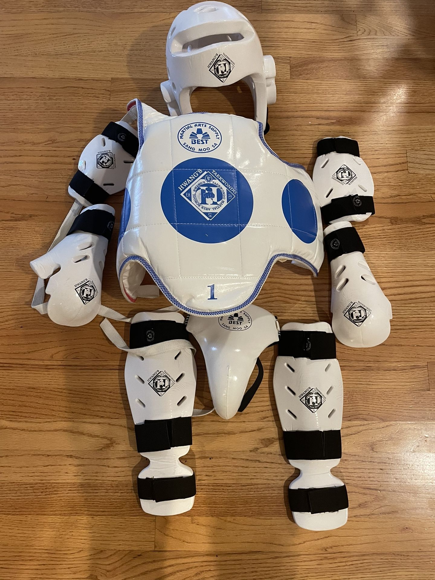 Complete Taekwondo Sparring Gear Set – Excellent Condition