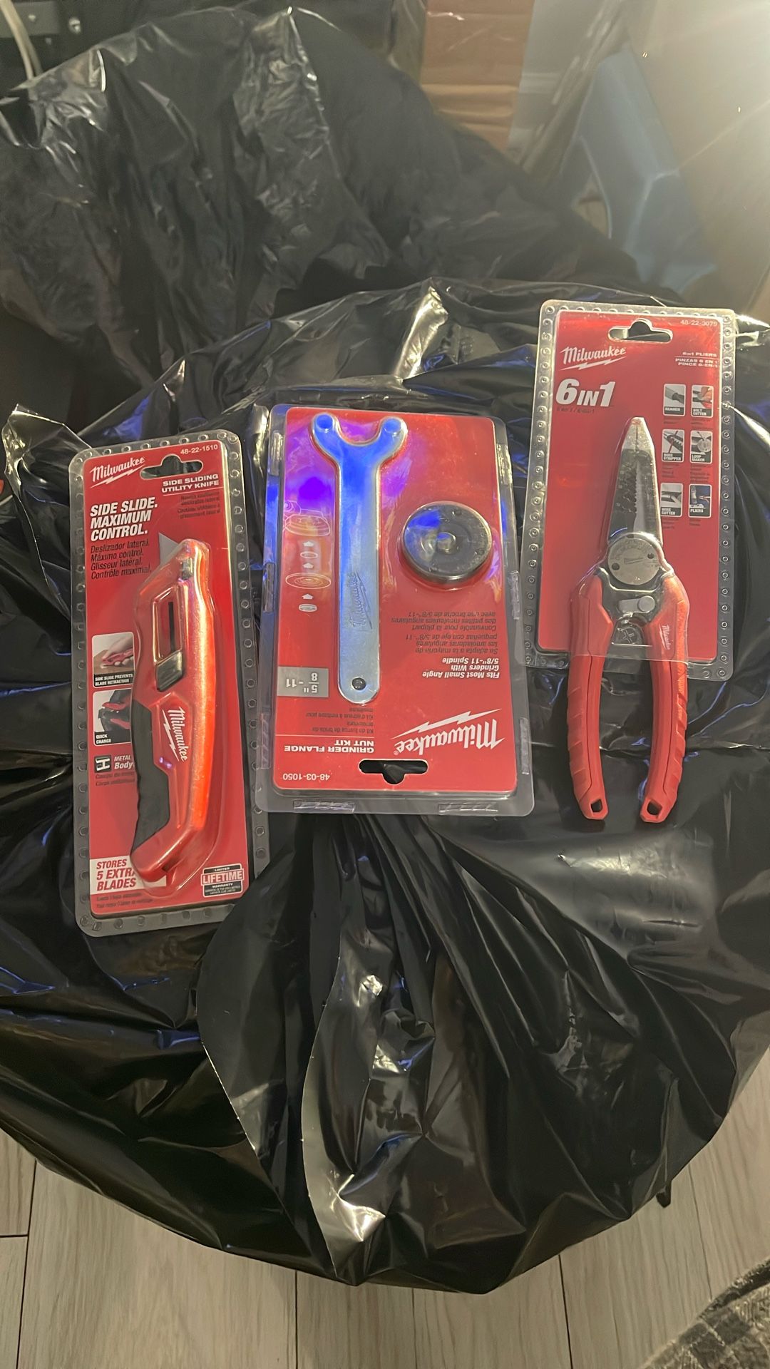 Milwaukee Hand Tools , Six And One Pliers, Side Slide, Utility Knife, Grinder FLANGE NUT KIT